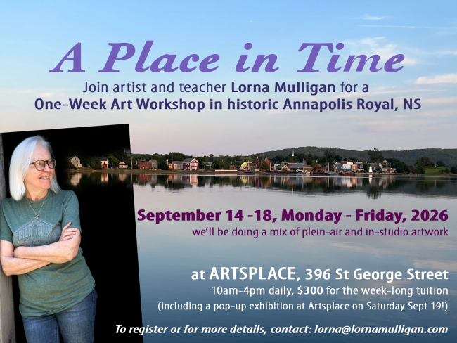 Week-Long Art Workshop Begins Today in Annapolis Royal
